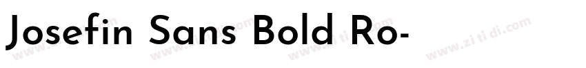 Josefin Sans Bold Ro字体转换